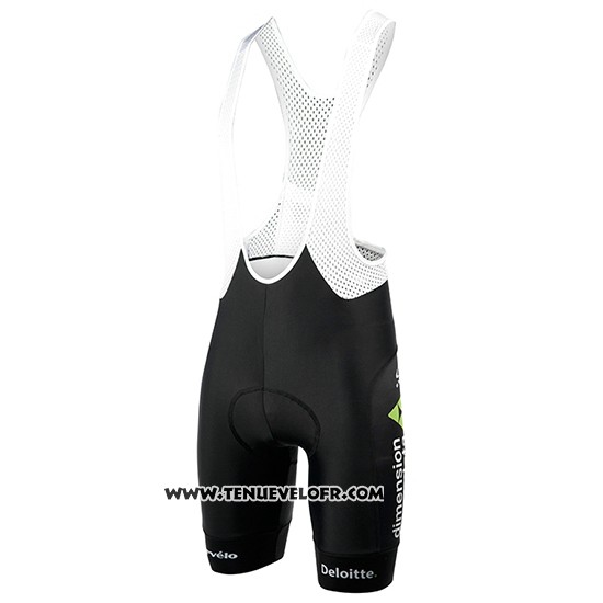 2017 Maillot Ciclismo Dimension Data Vert et Noir Manches Courtes et Cuissard